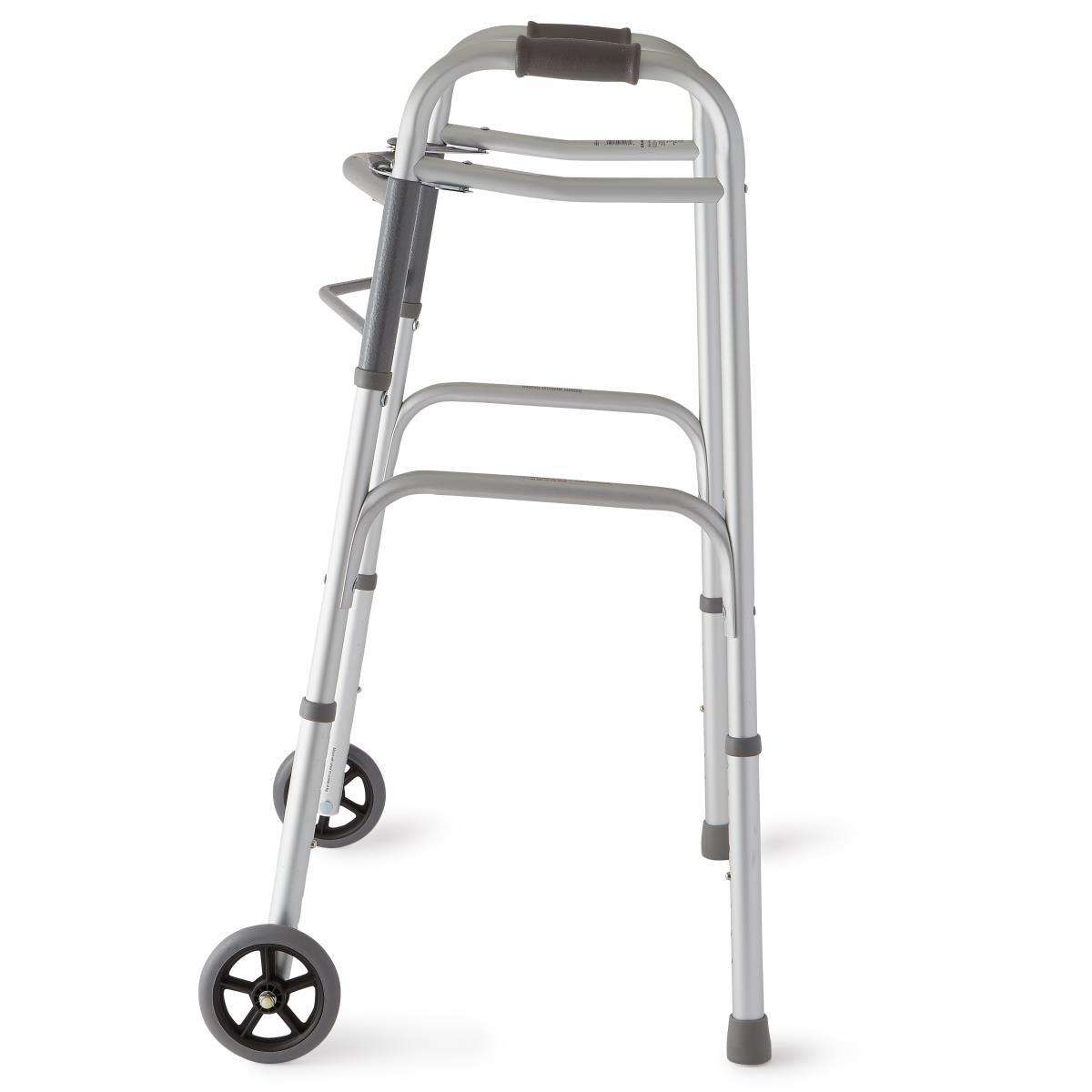 Medline Adult Two-Button Folding Walkers