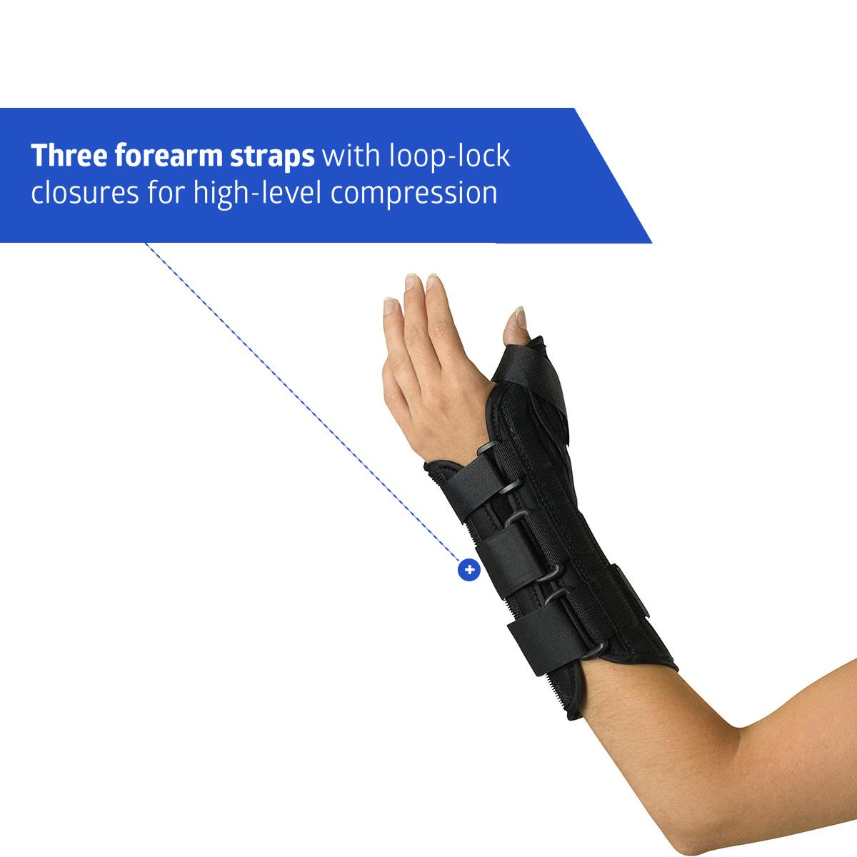 Medline Left Wrist and Forearm Splints with Abducted Thumb