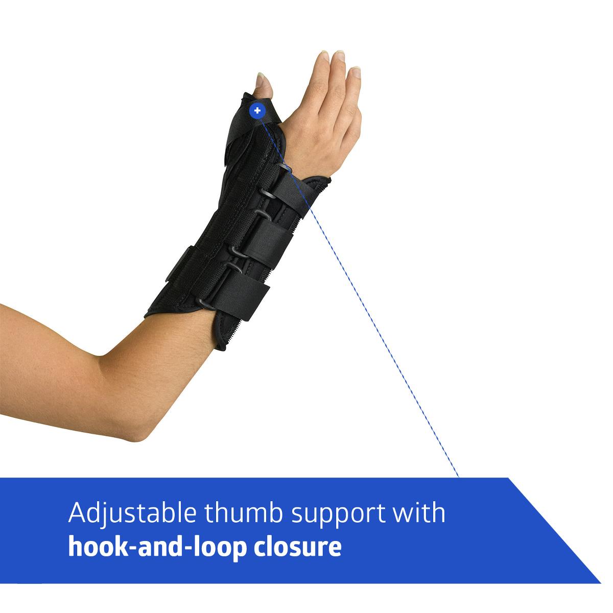 Medline Left Wrist and Forearm Splints with Abducted Thumb