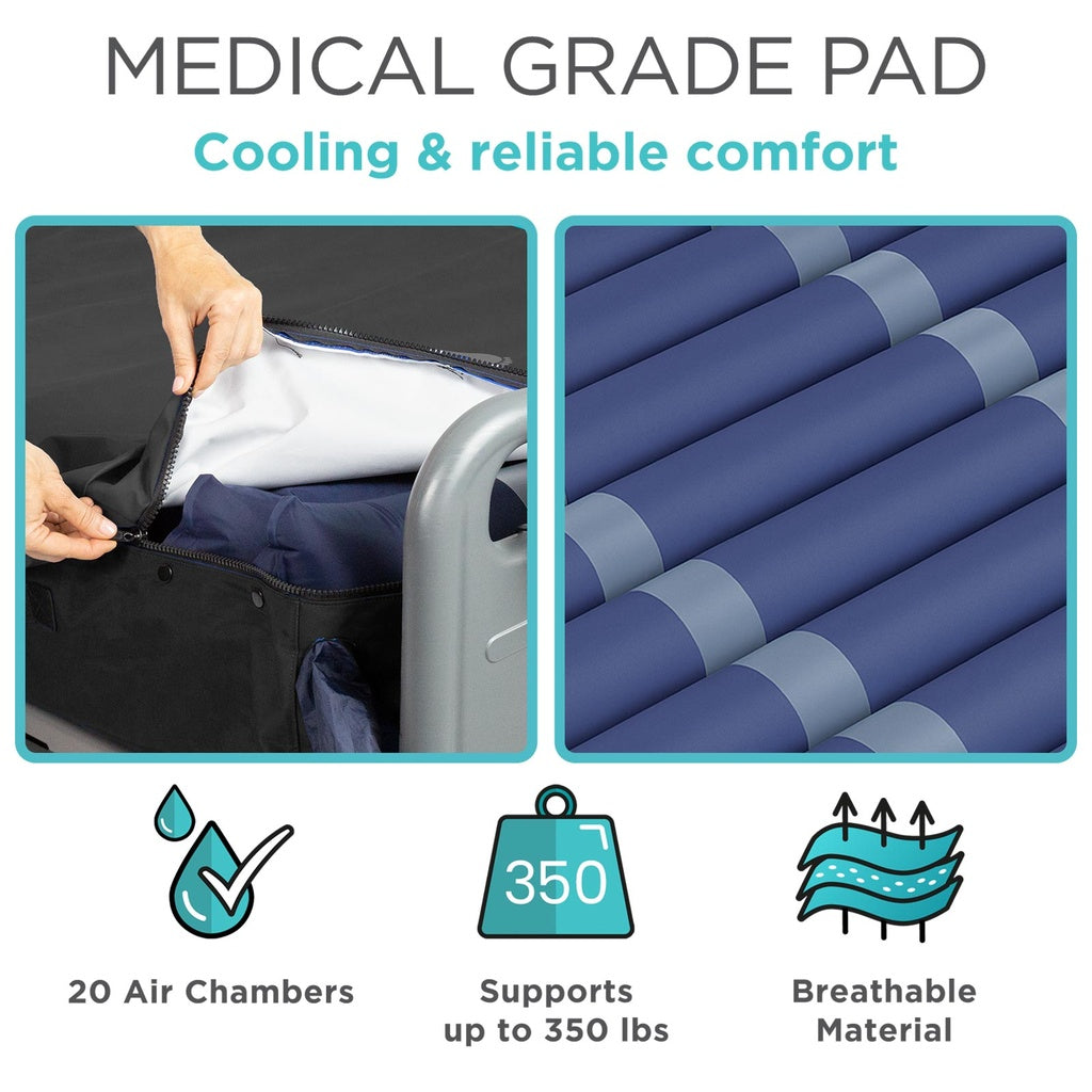 Vive - Low Air Loss Alternating Pressure Mattress 8" Standard - HCPCS: E0277