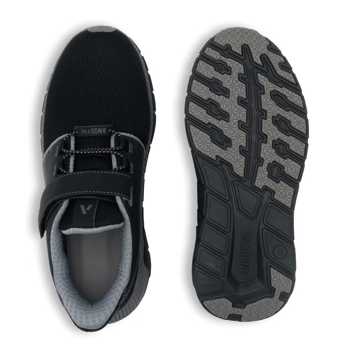 Anodyne - Diabetic Shoes - No. 46 Men's Sport Jogger w/ Heel Assist (Gen 2) - Black/Grey, Blue/Grey, or Grey/Blue