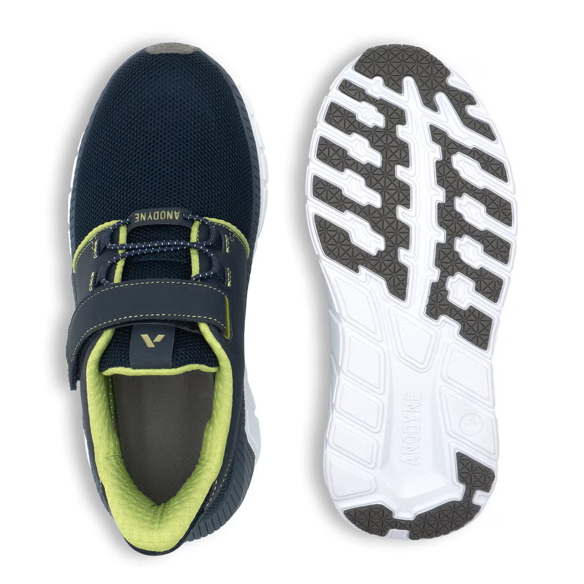 Anodyne - Diabetic Shoes - No. 46 Men's Sport Jogger w/ Heel Assist (Gen 2) - Black/Grey, Blue/Grey, or Grey/Blue
