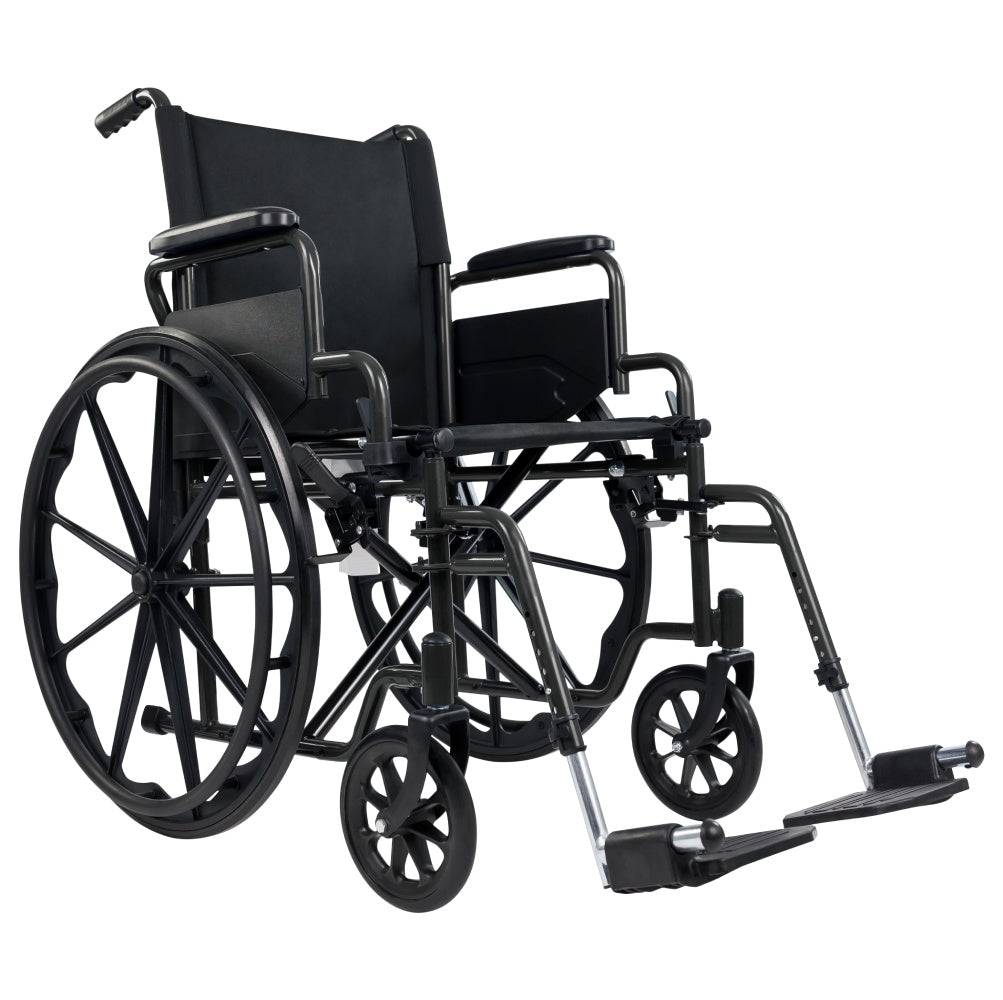 Vive - Vive Core Wheelchair - Black or Blue - 16", 18", 20" - HCPCS: K0001