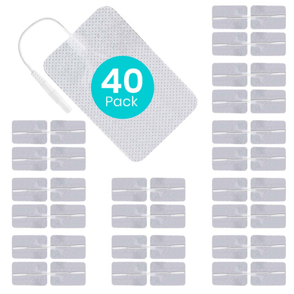 Vive Health - TENS Unit Replacement Electrodes - Compatible with Vive 8 Mode TENS unit - 40 pack