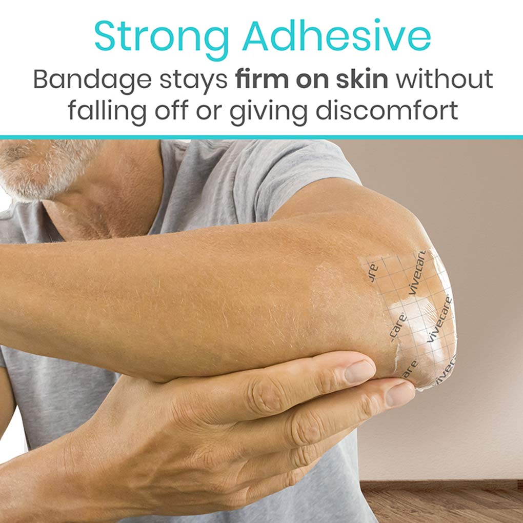 Vive -ViveCare - Bandages - Transparent Adhesive Bandage - 2", 4", 6", or 8" - HCPCS: A4452