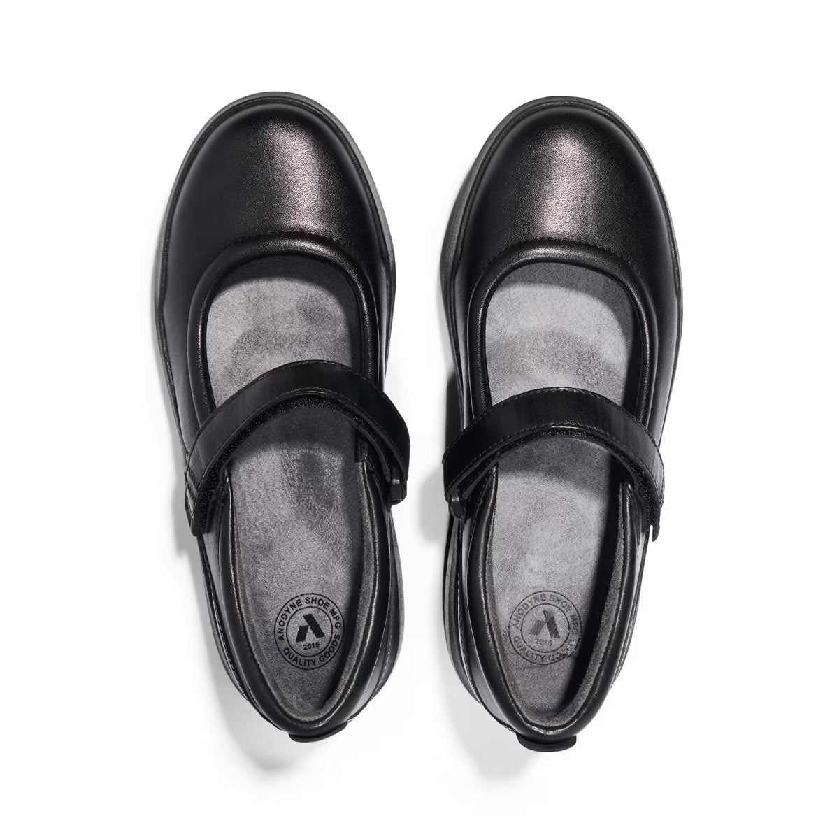 Anodyne - Diabetic Shoes - No. 33 Women's Casual Mary Jane Stretch (Gen 2) - Black Stretch