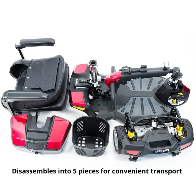 Pride - Go Go LX CTS Suspension 3-Wheel Mobility Scooter