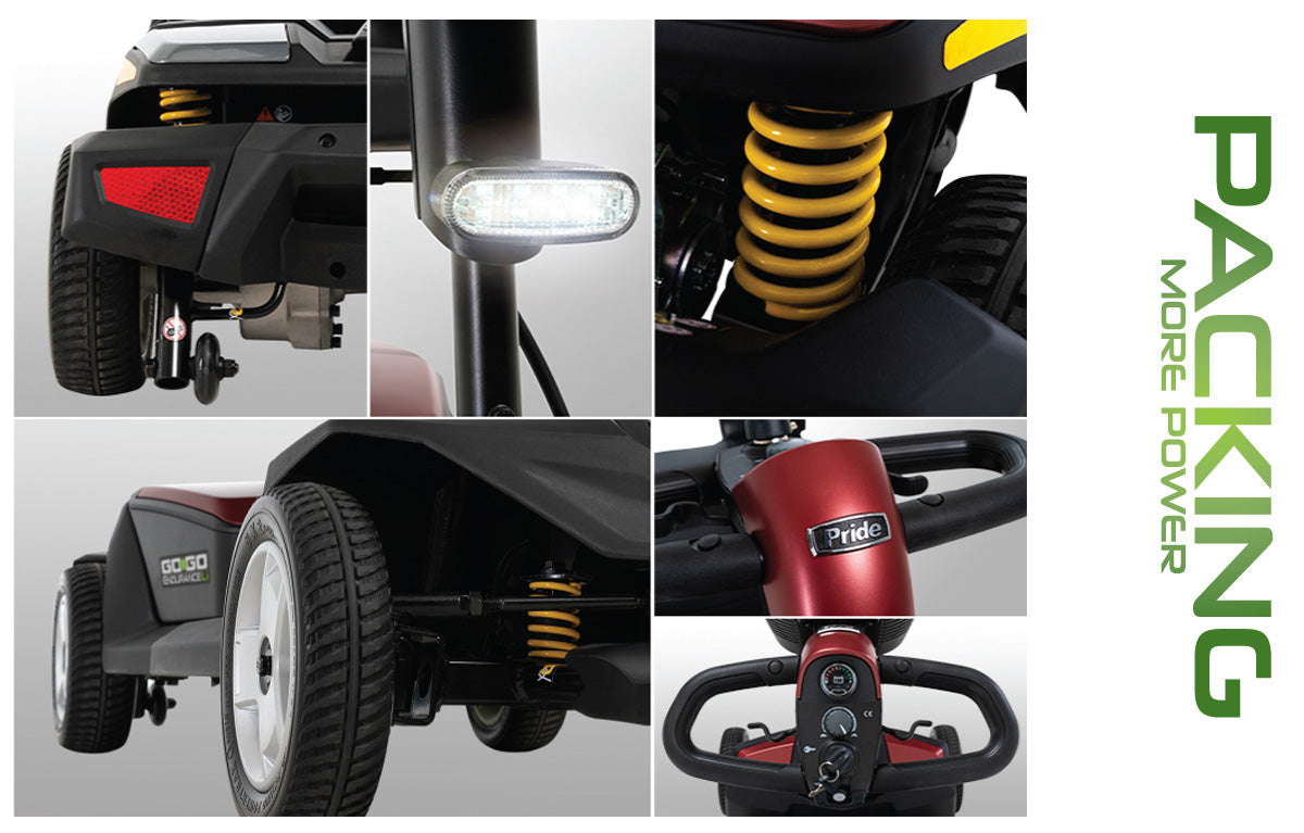 Pride - Go Go Endurance Li 4-Wheel With 8AH Lithium Battery Mobility Scooter