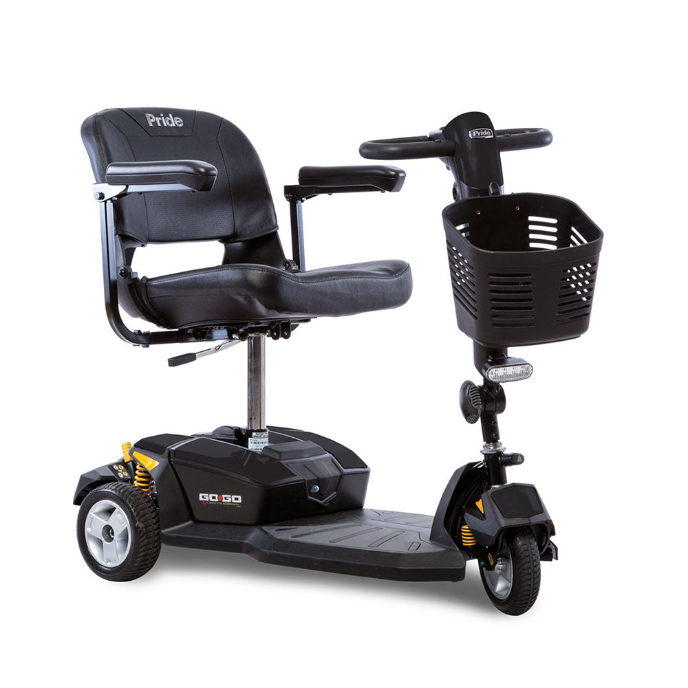 Pride - Go Go LX CTS Suspension 3-Wheel Mobility Scooter
