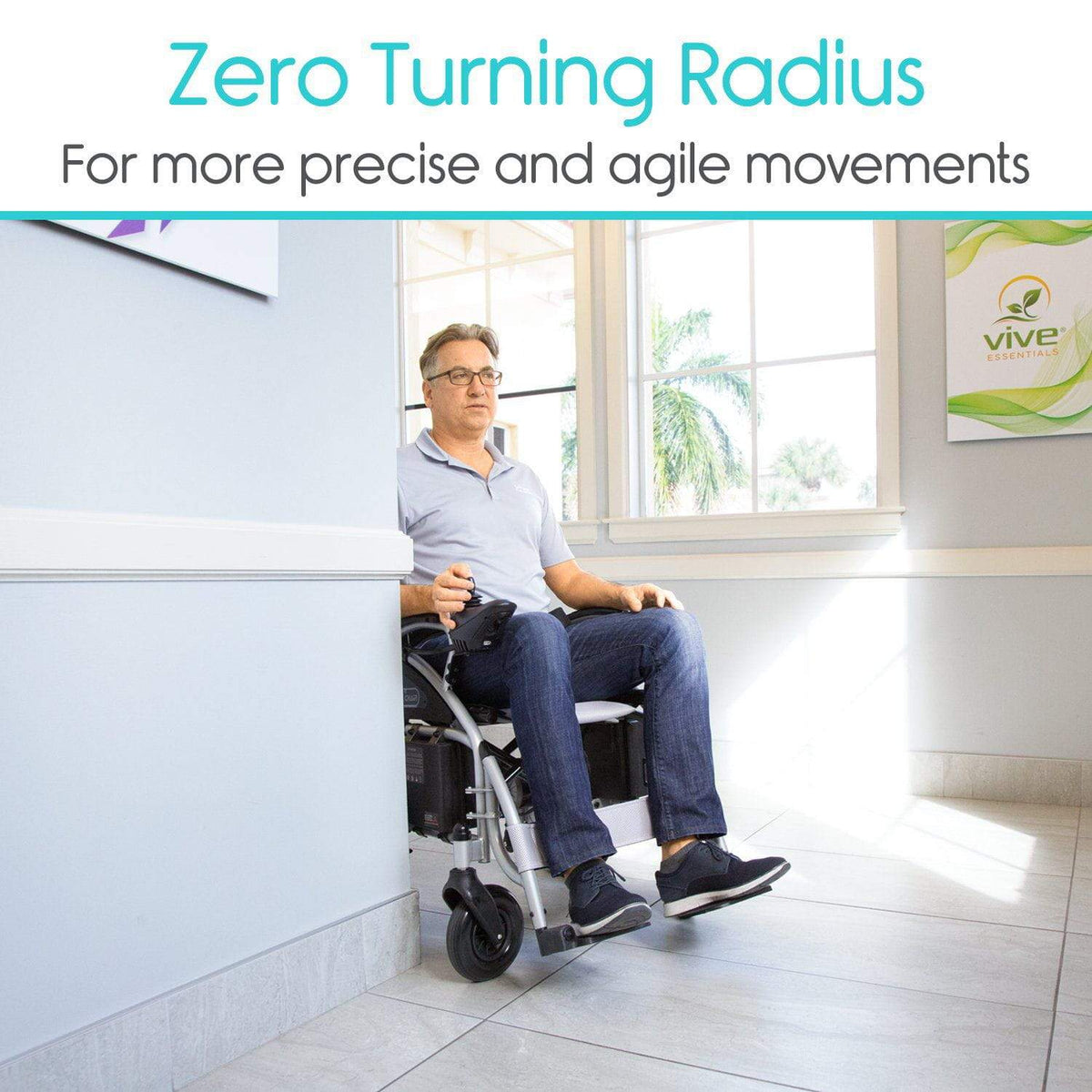 Vive Health - Compact Folding Power Wheelchair