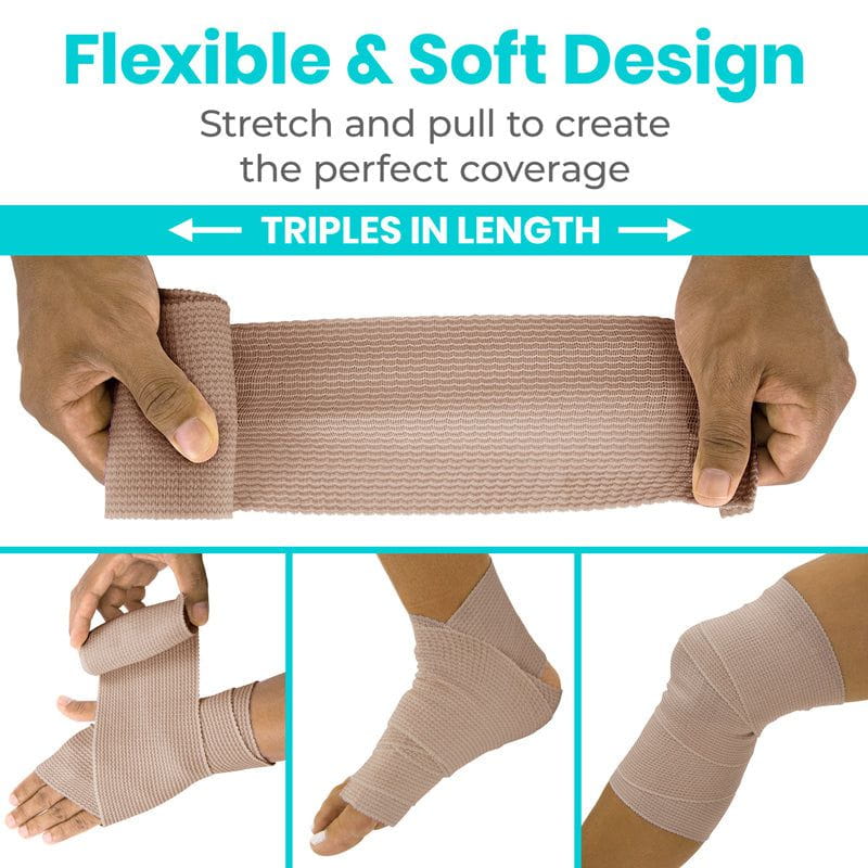 Vive - ViveCare - Bandages - Elastic Bandage Rolls - 2", 3", 4", or 6" - HCPCS: A6448, A6449