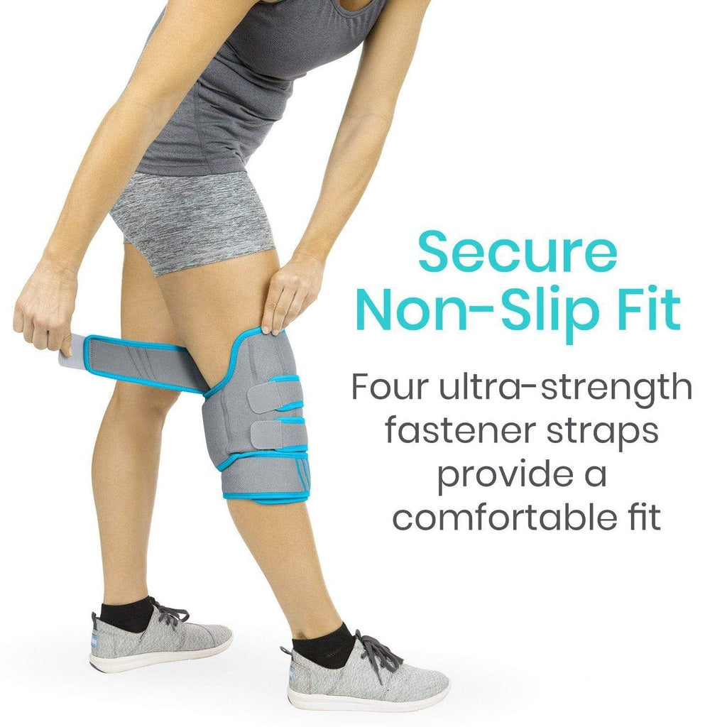 Vive - Cold Therapy - Knee Ice Wrap - Black, Grey, Black/Grey, or Grey w/Pink - HCPCS: A9273
