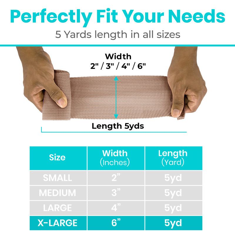Vive - ViveCare - Bandages - Elastic Bandage Rolls - 2", 3", 4", or 6" - HCPCS: A6448, A6449