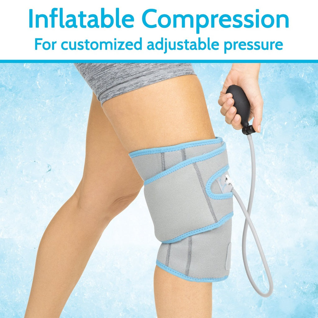 Vive - Cold Therapy - Knee Compression Ice Wrap - HCPCS: HCPCS: A4467/A9273