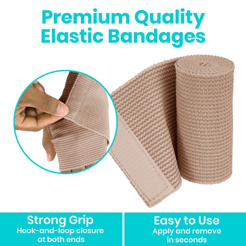 Vive - ViveCare - Bandages - Elastic Bandage Rolls - 2", 3", 4", or 6" - HCPCS: A6448, A6449