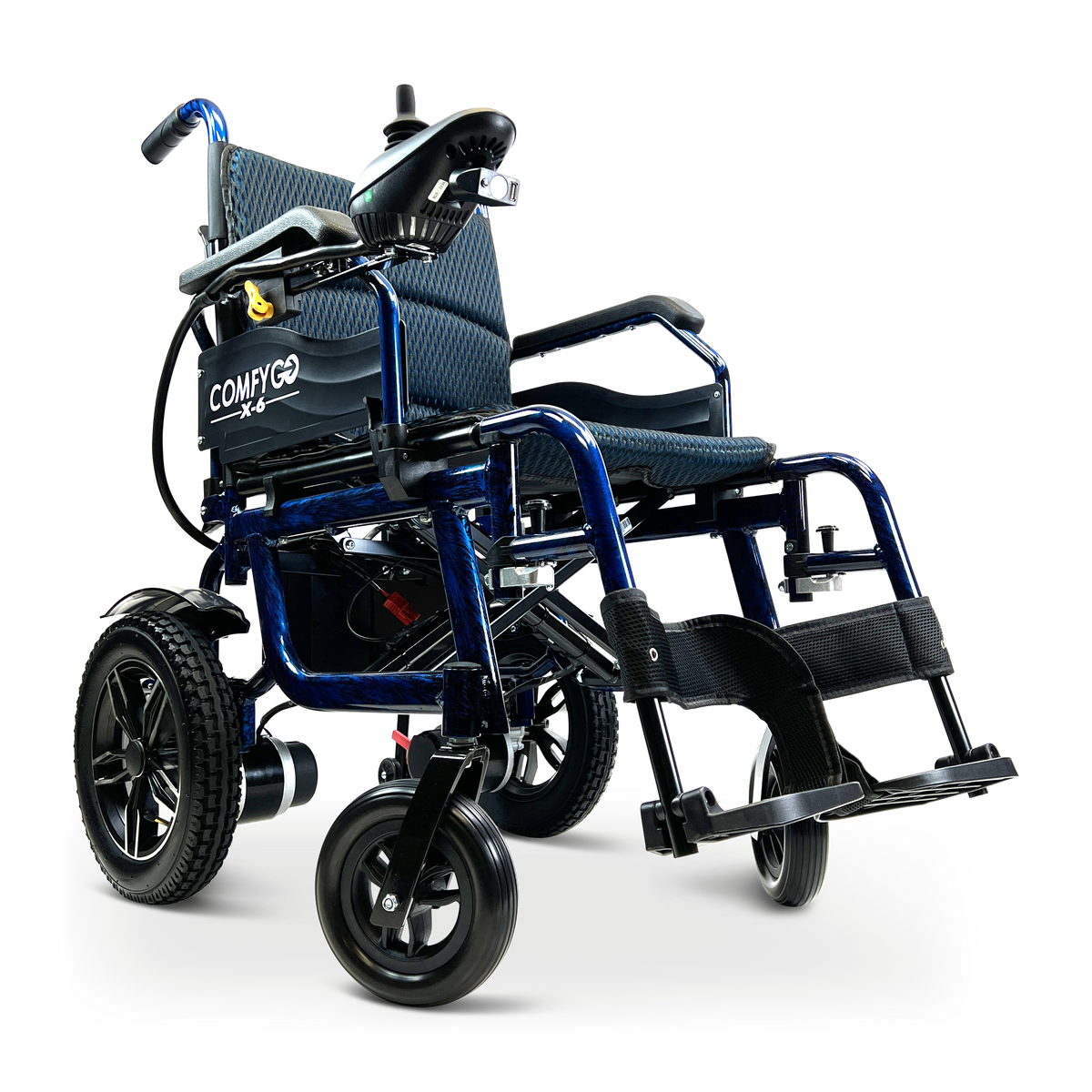 ComfyGo X-6 Lightweight Electric Wheelchair (17.5″ Wide Seat)