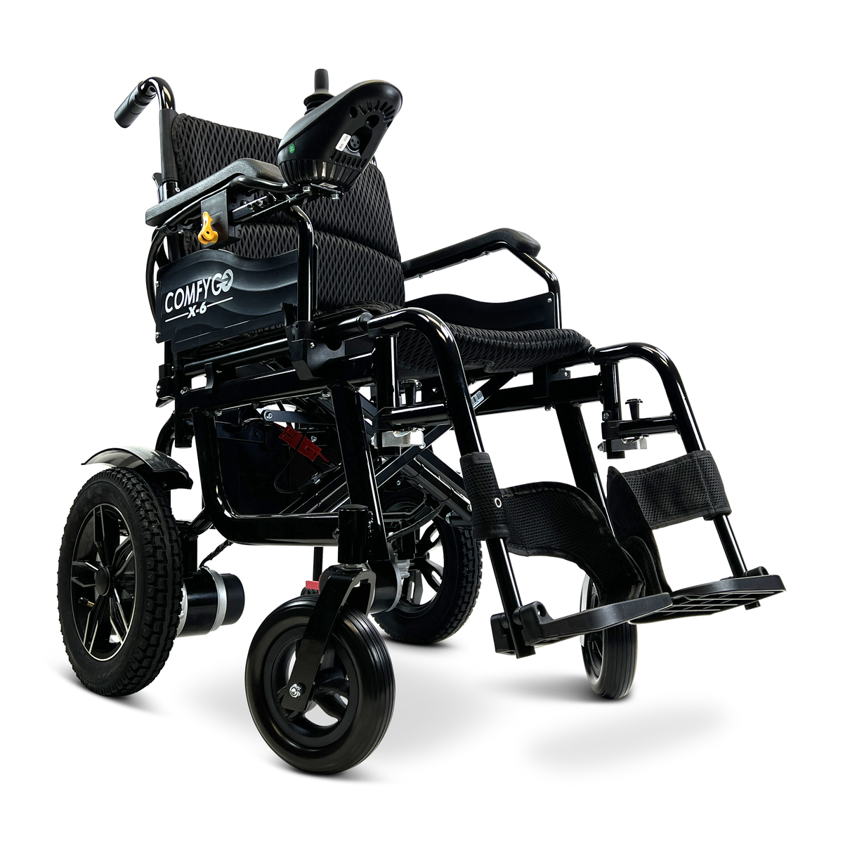 ComfyGo X-6 Lightweight Electric Wheelchair (17.5″ Wide Seat)
