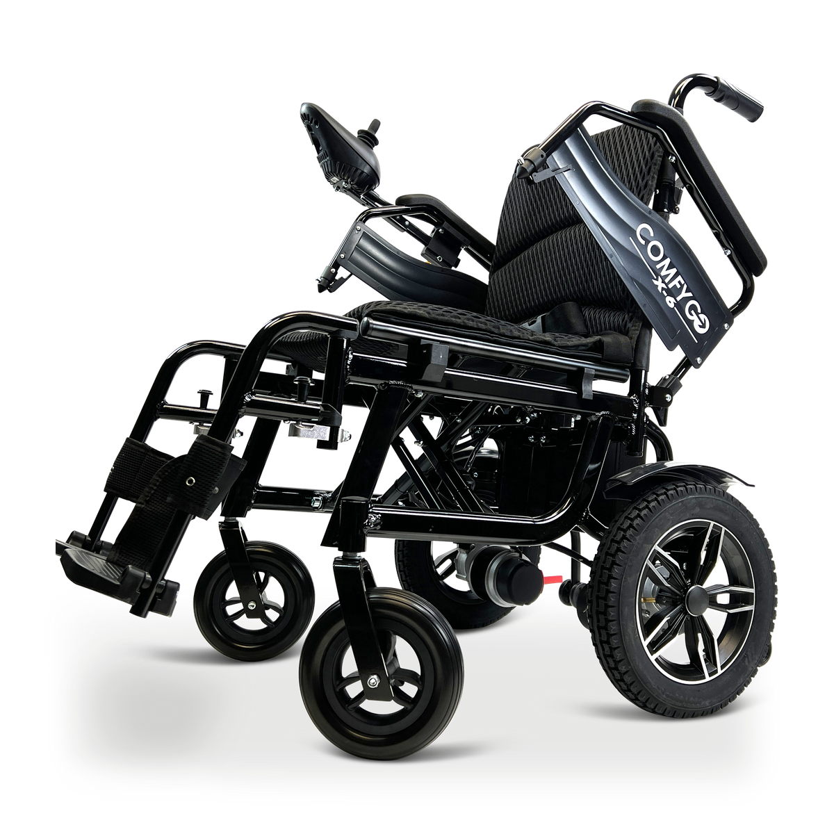 ComfyGo X-6 Lightweight Electric Wheelchair (17.5″ Wide Seat)