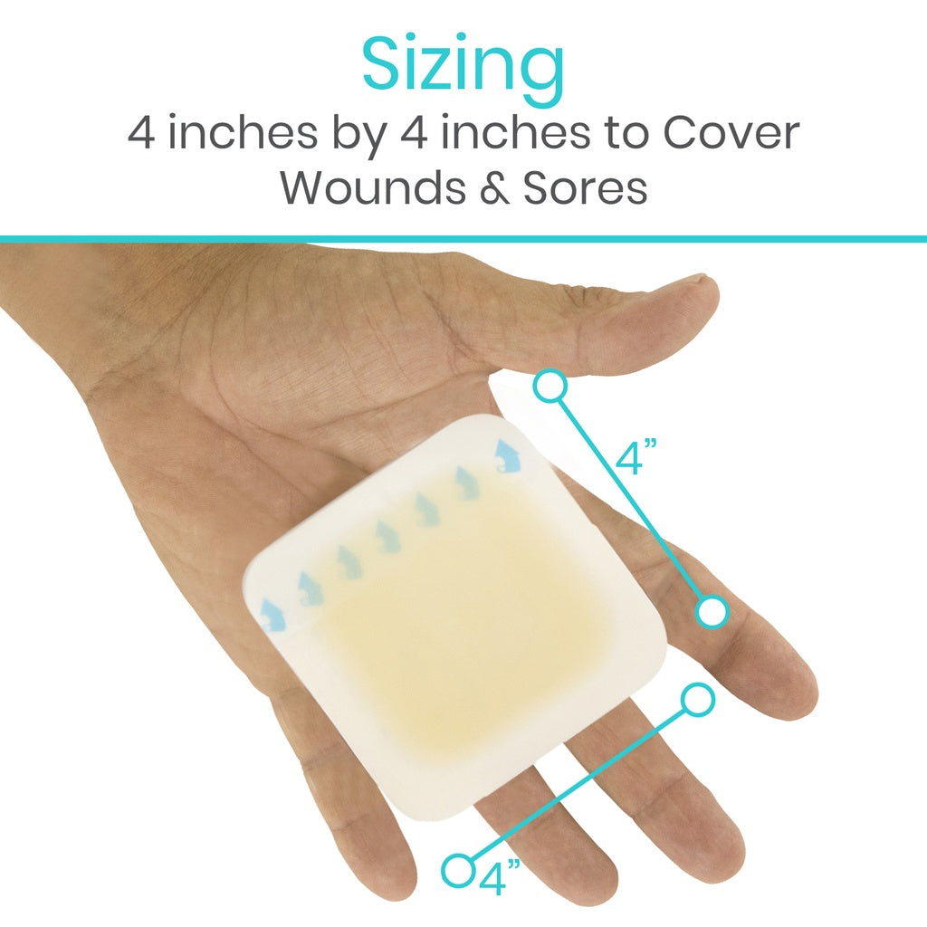 Vive - ViveCare - Dressings - Hydrocolloid Bordered Dressing (Sterile) 4" or 6" - HCPCS: 4"- A6237, 6" A6238