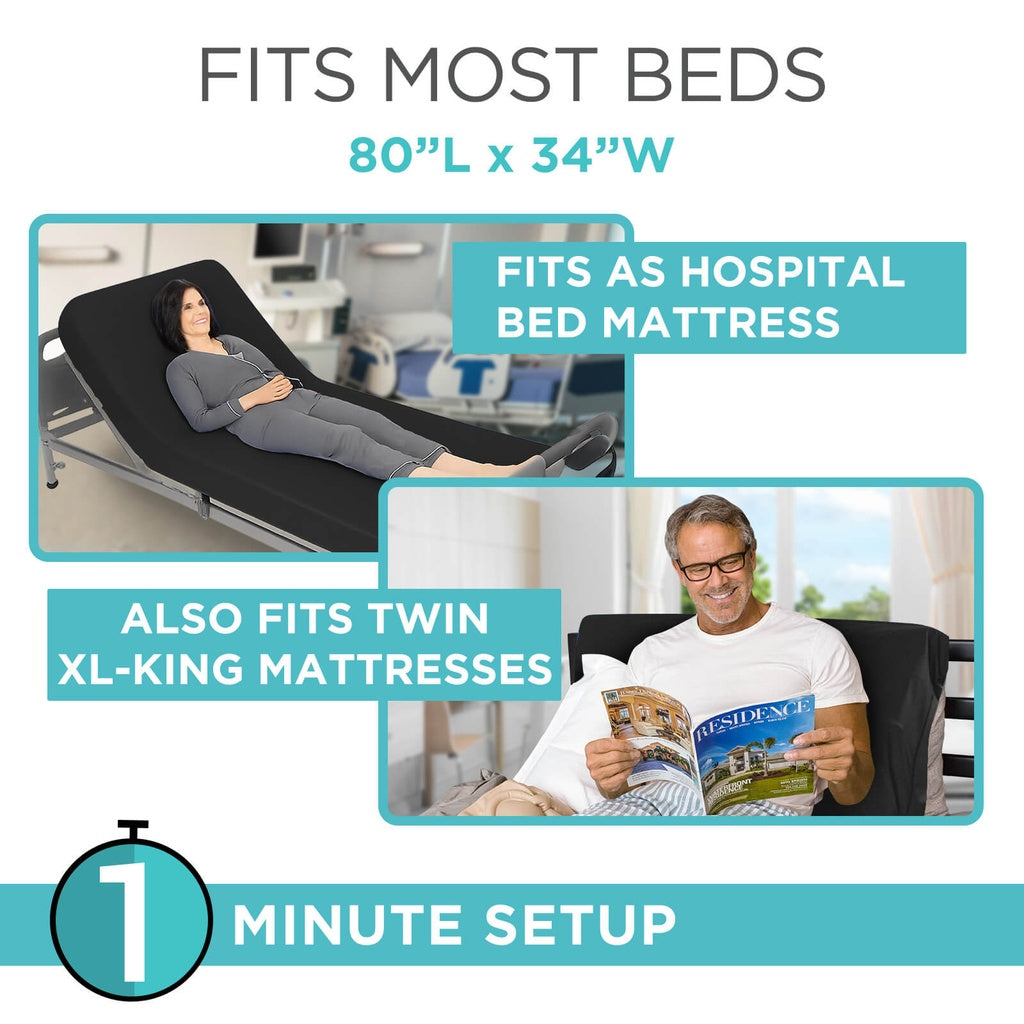 Vive - Low Air Loss Alternating Pressure Mattress 8" Standard - HCPCS: E0277