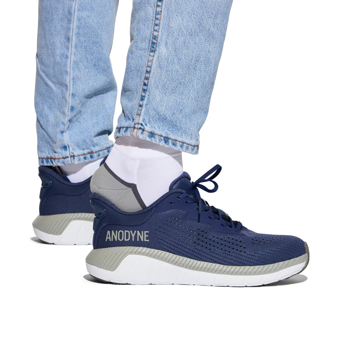 Anodyne - Diabetic Shoes - Hands Free No. 24 Men's Sport Move W/ Heel Assist (Gen 2) - Black or Navy