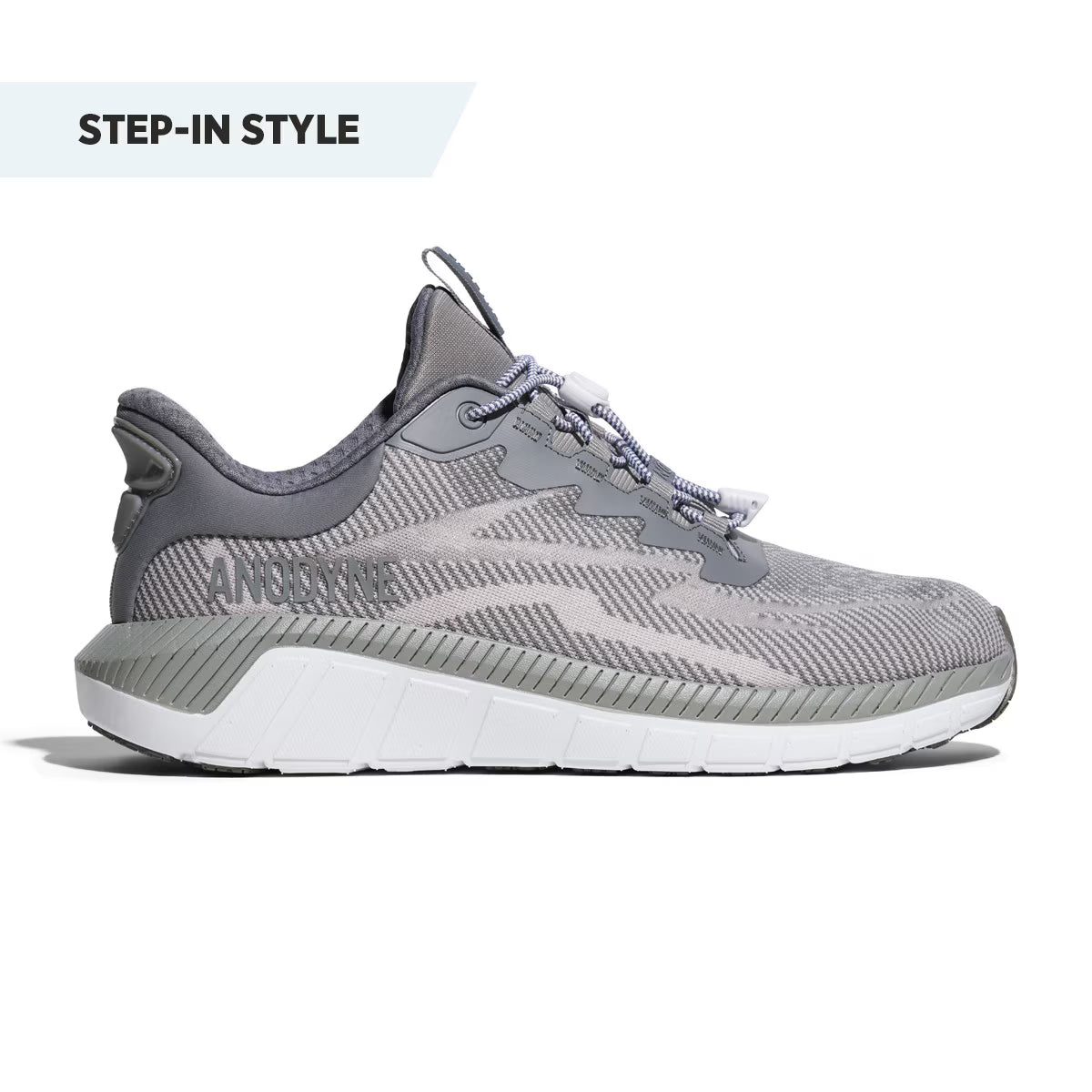 Anodyne - Diabetic Shoes - Hands Free No. 48 Men's Sport Dash W/ Heel Assist (Gen 2) - Black or Grey