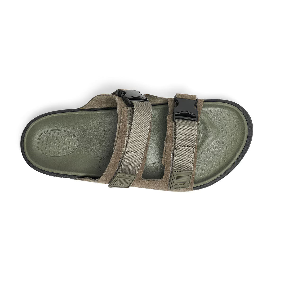Anodyne - Diabetic Sandals - No. 70 Men's Two Strap Sandal - Olive or Espresso