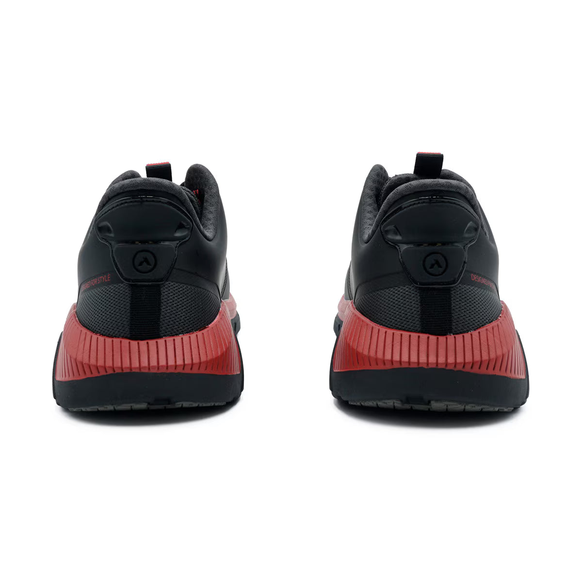 Anodyne - Diabetic Shoes - Hands Free No. 22 Men's Sport Runner w/ Heel Assist (Gen 2) - Black/Red or Grey/Black