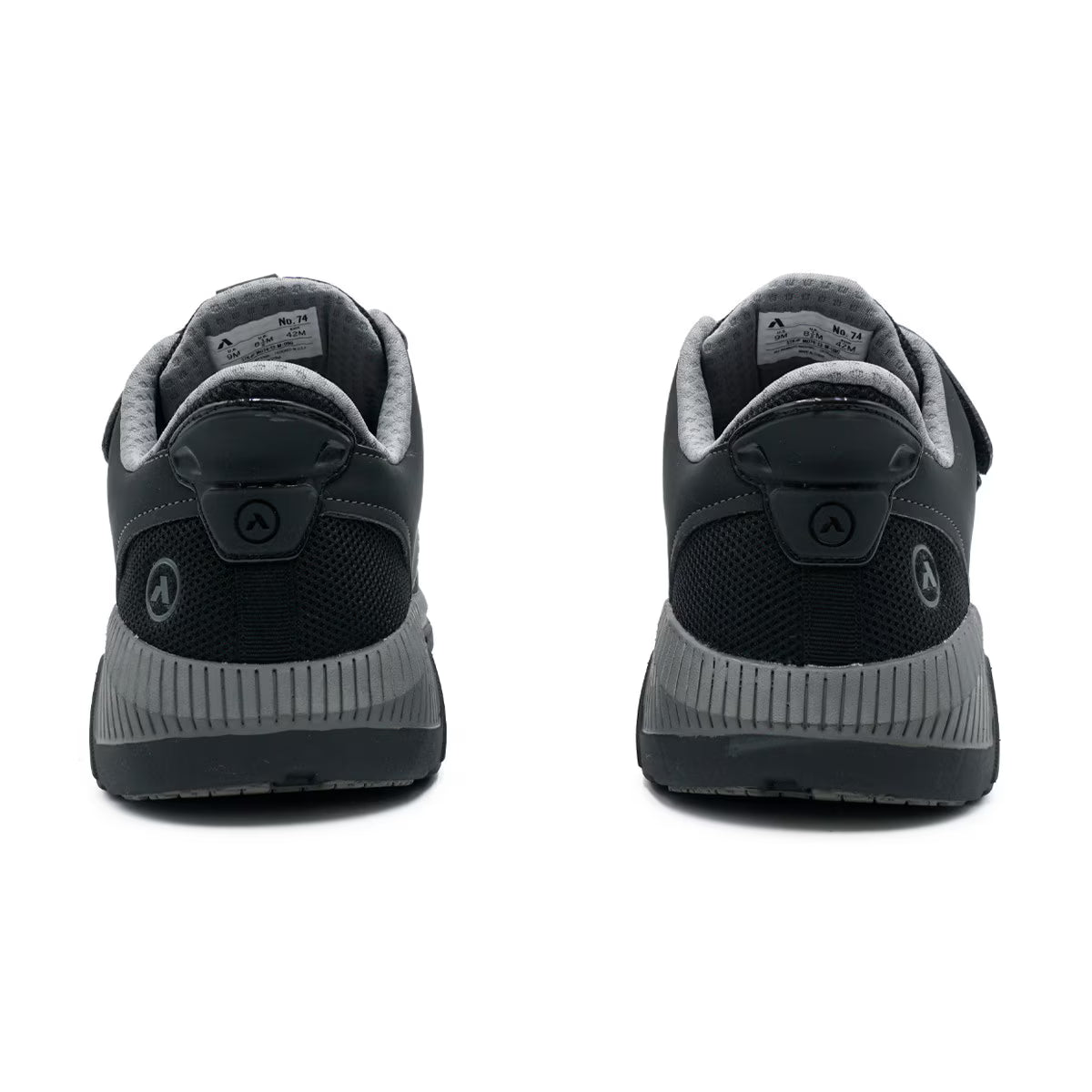 Anodyne - Diabetic Shoes - Hands Free No. 74 Men's Sport Double Depth w/ Heel Assist (Gen 2) - Black/Grey