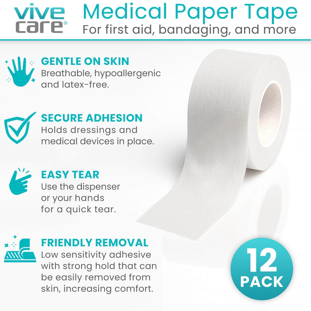 Vive - ViveCare - Tapes & Closure - Medical Paper Tape - 1"x10yds