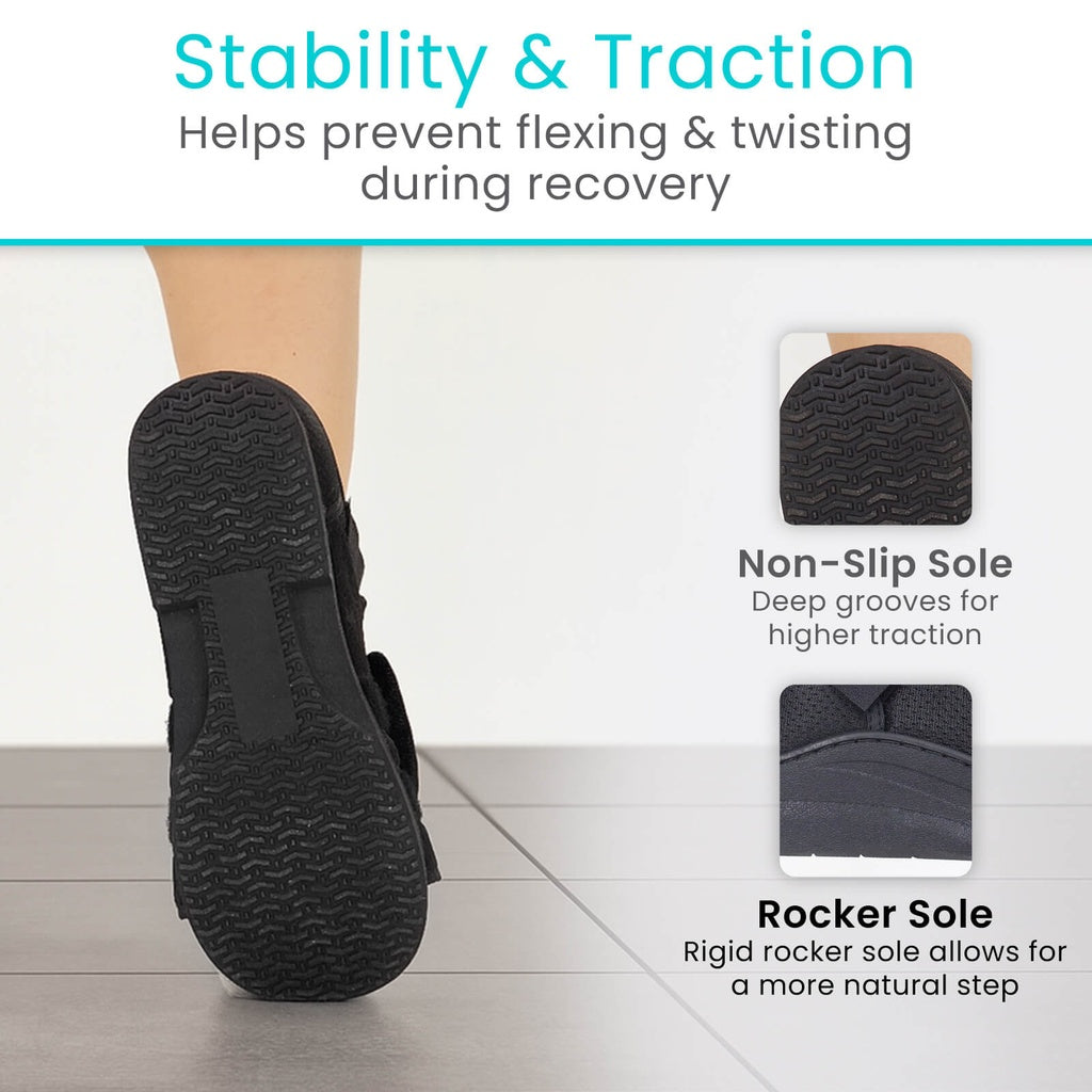 Vive - Brace - Post-Op Shoe Round-Toe - 2X-Small, X-Small, Small, Medium, Large, X-Large, or 2X-Large