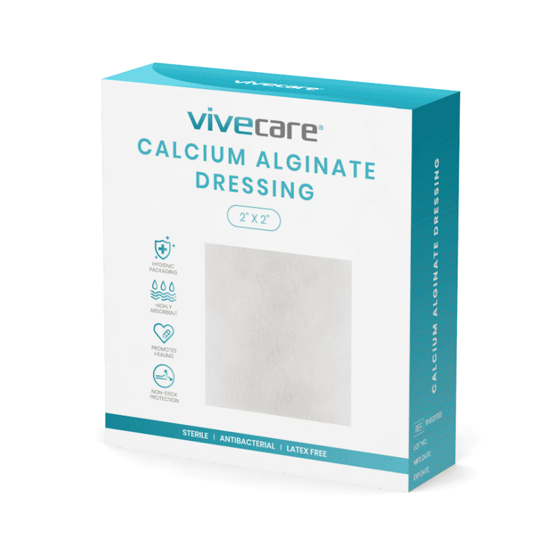 Vive - ViveCare - Dressings - Calcium Alginate Dressings (Sterile) - 2"x2" or 4"x4" - HCPCS: A6196, A6413
