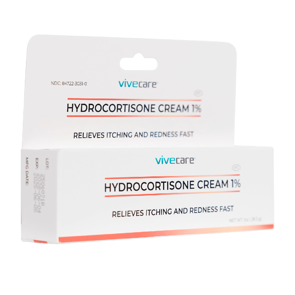 Vive - ViveCare - Ointments & Gels - Hydrocortisone Cream 1% - Single or 4 Pack