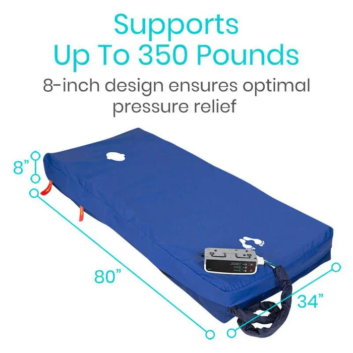 Vive - Low Air Loss Alternating Pressure Mattress 8" Pro - HCPCS: E0277