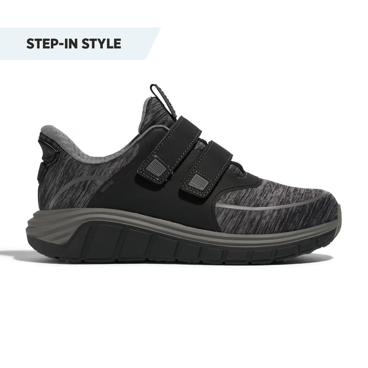 Anodyne - Diabetic Shoes - Hands Free No. 77 Women's Sport Double Depth (Gen 2) - Black/Grey
