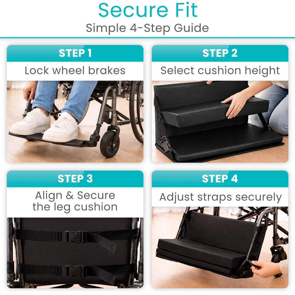 Vive - Wheelchair - Wheelchair Footrest Extender - 16"-18", 18"-20", or 20"- 22" - HCPCS: E0995