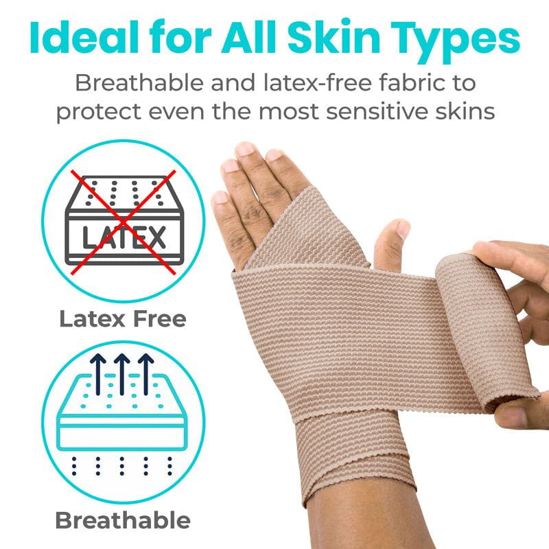 Vive - ViveCare - Bandages - Elastic Bandage Rolls - 2", 3", 4", or 6" - HCPCS: A6448, A6449
