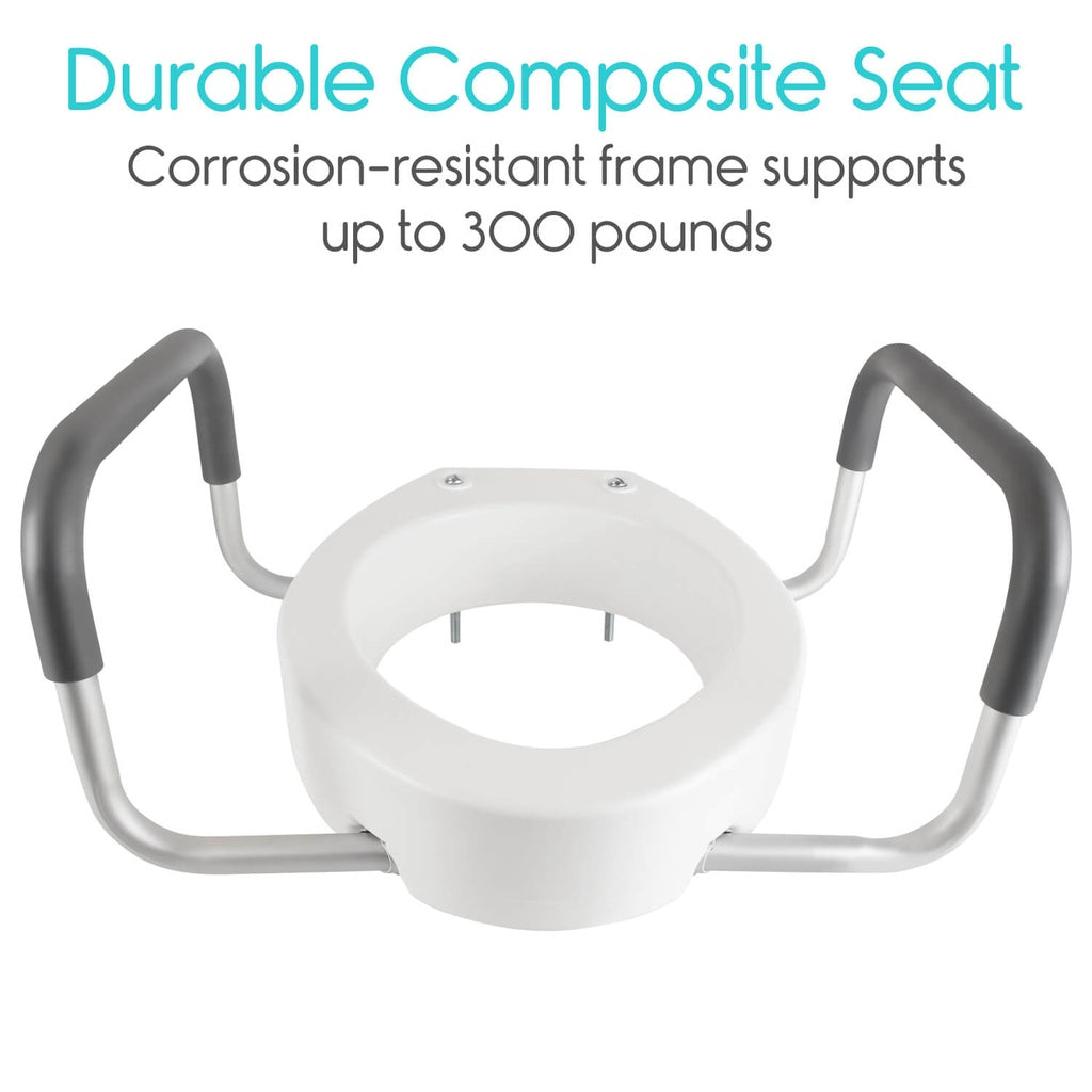Vive - Toilet Seat Riser with Arms - HCPCS: E0244